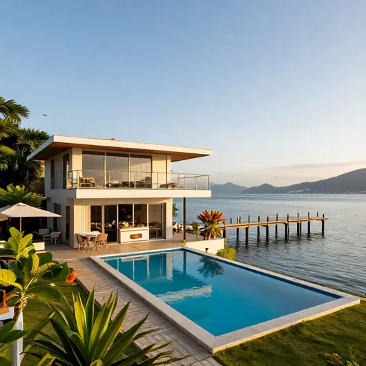 Casa na Marina com piscina churrasqueira e píer Casa na Marina com piscina churrasqueira e píer