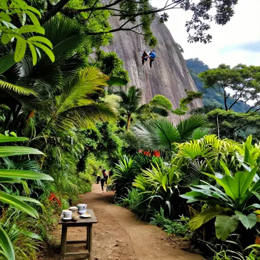 Rapel e Trilha com Café no Guarujá
